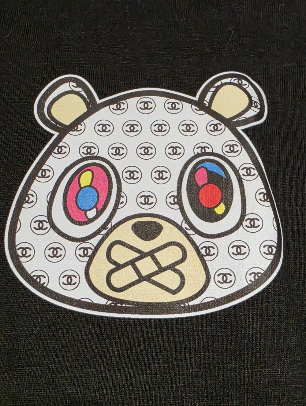 OWNYC Bear Family CC Chanel black T Shirt Small